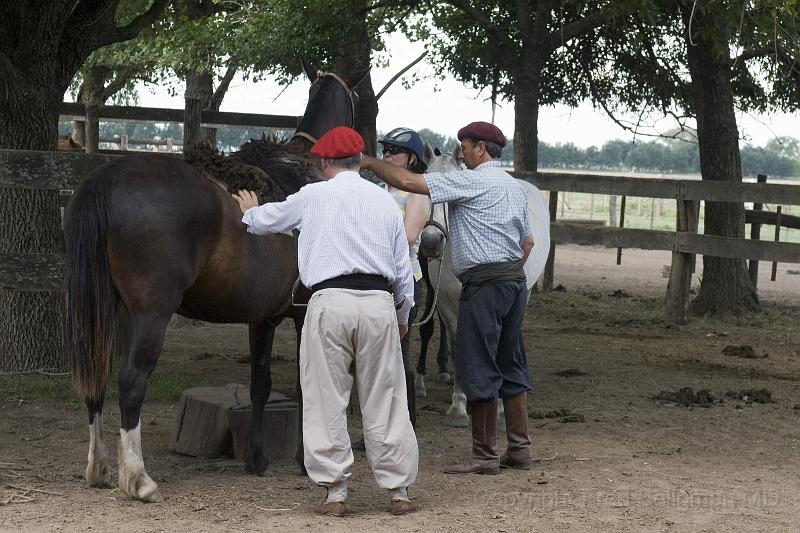 20071202_145751  D200 4000x2600.jpg - Preparing the horses, San Mateo Estancia, San Miguel de Monte, Argentina